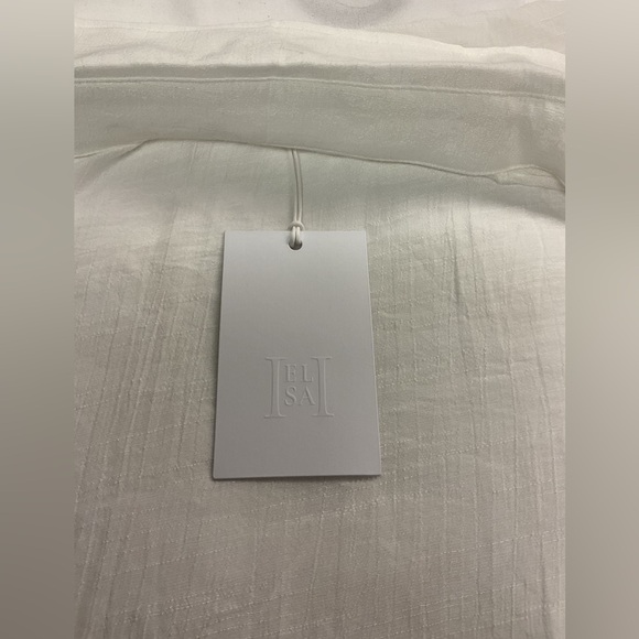 HELSA Gauze/Linen Button Down Shirt - Picture 3 of 3